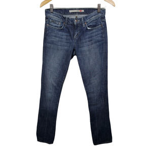 Joe's Women's Rocker Lean Flare Fit  Medium Wash Distressed Jeans Size 25